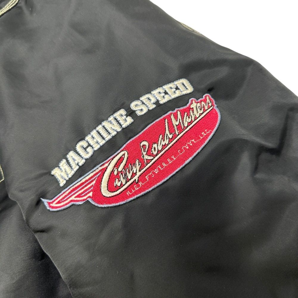 Roadmaster Civvy Motorcycle Co. Rare Black Biker Jacket Quilted‎ Lining Size 2 - Picture 16 of 16